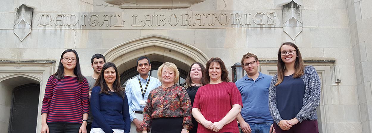 group phot of lab members from 2016
